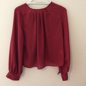 Red bow Blouse